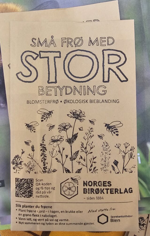 Små frø stor betydning! Frøpose fra Norges Birøkterlag
